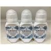 Image 1 : Crystal Mineral roll on deodorant lot of 3x 60ml