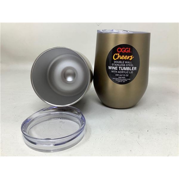 Oggi Cheers wine tumblers lot of 2