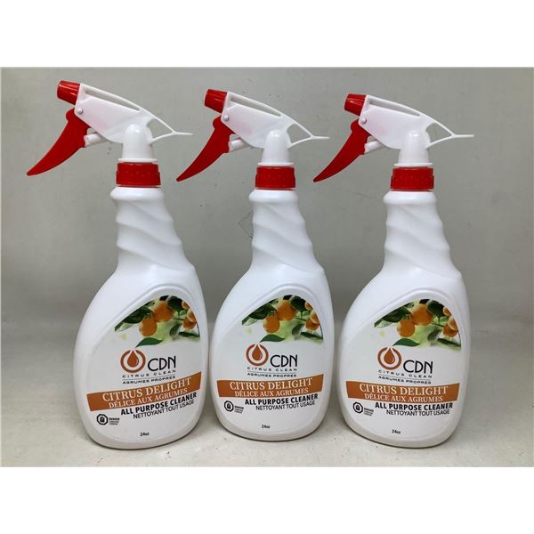 CDN Citrus Delight cleaner lot of 3 x 24oz