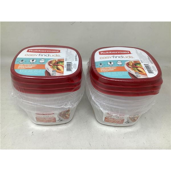 Rubbermaid storage containers lot of 6