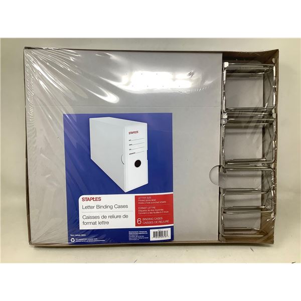 Staples Letter Binding cases lot of 6