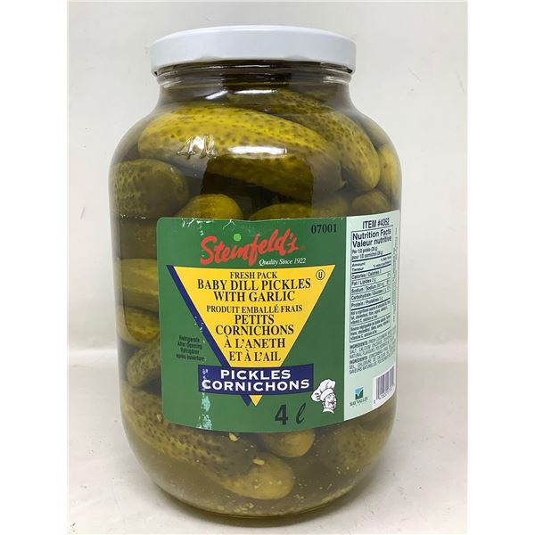 Steinfelds Baby Dill Pickles 4L Jar