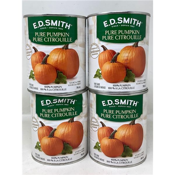 ED Smith Pure pumpkin lot of 4 x 796ml
