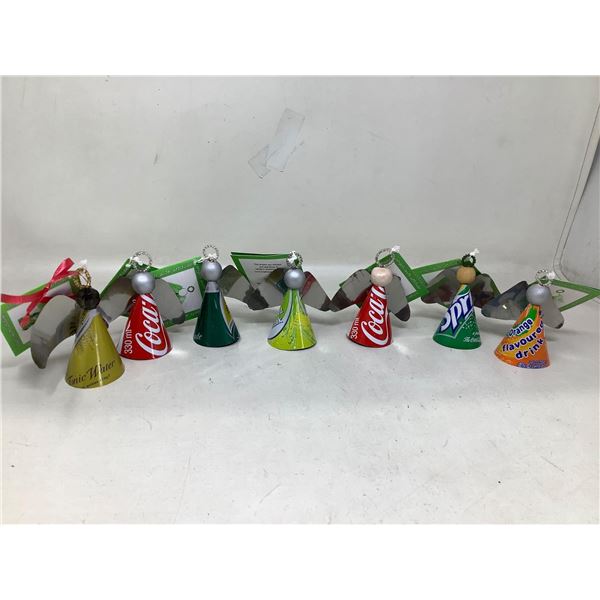 Lot of handmade christmas decorations