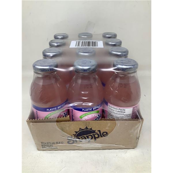 Snapple Strawberry kiwi case lot of 12 x 473ml