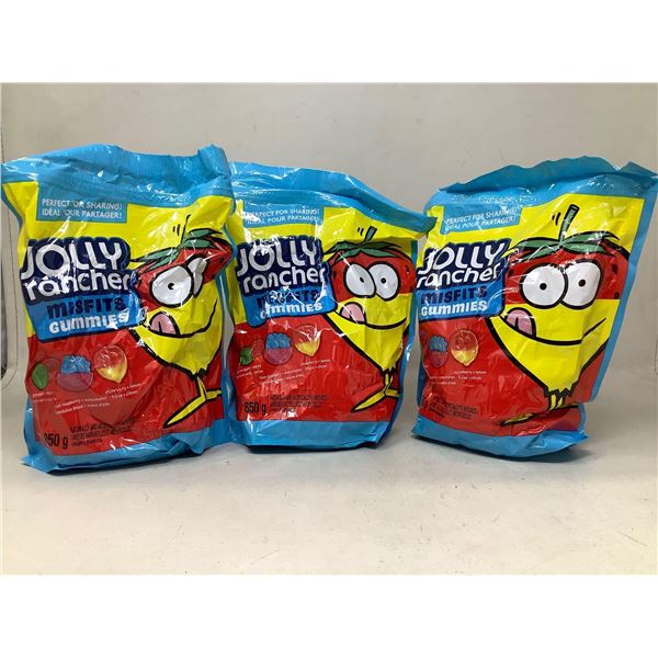 Jolly Rancher Gummies jumbo Bag lot of 3 x 850g