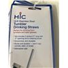 Image 2 : Stainless Steel Drinking Straw kits with cleaner lot of 4