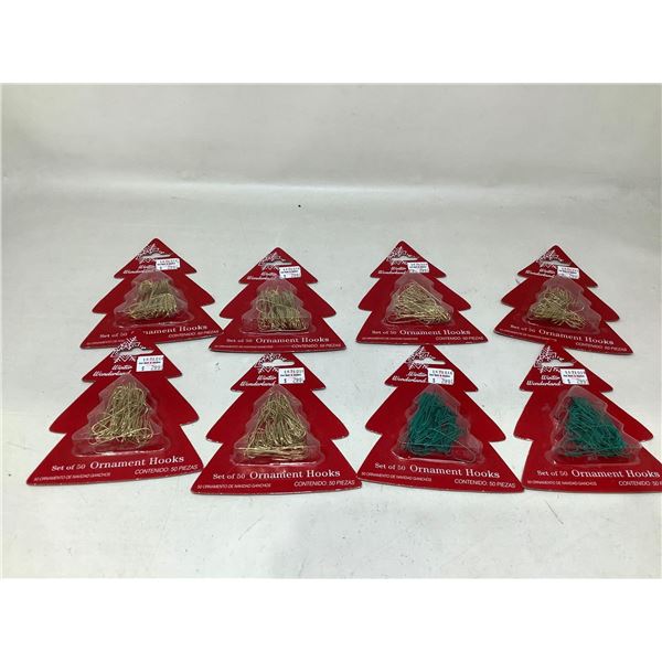 Pack of 50 christmas ornament hooks lot of 8