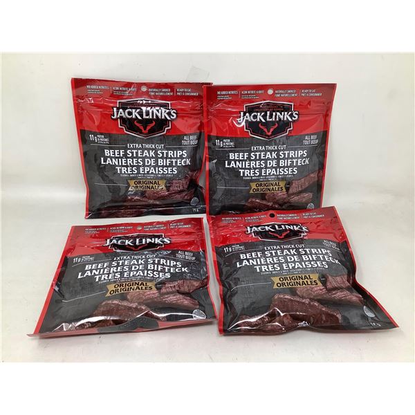 Jack Links Beef Steak strips lot of 4 x 74g