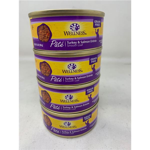 Wellness Pte Turkey & Salmon Cat food lot of 4 x 150g