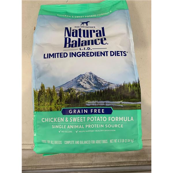 Natural Balance Chicken & Sweet potato Dog Food 4.5Lbs Bag
