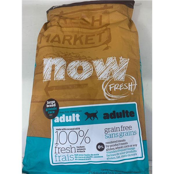 NOW Fresh Adult grain free dog food large breed 12 Lbs Bag