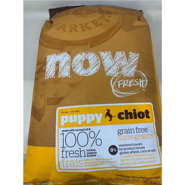 NOW Fresh Puppy grain free dog food large breed 12 Lbs Bag