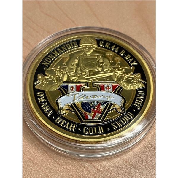 D-DAY Commemorative 1944 Canada USA Britian collector coin