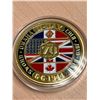 Image 2 : D-DAY Commemorative 1944 Canada USA Britian collector coin