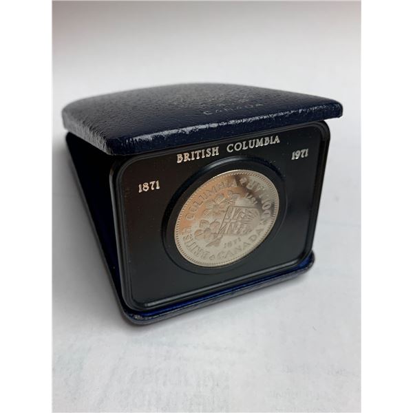 Royal Canadian Mint 1871-1971 British columbia Dollar Coin