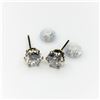 Image 1 : 10K Yellow Gold Cubic Zirconia Earrings (~Size )) (~length inches), Suggested Retail Value $120