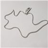 Image 2 : Silver 17" 9.3G Necklace (~Size )((~length inches), Suggested Retail Value $100