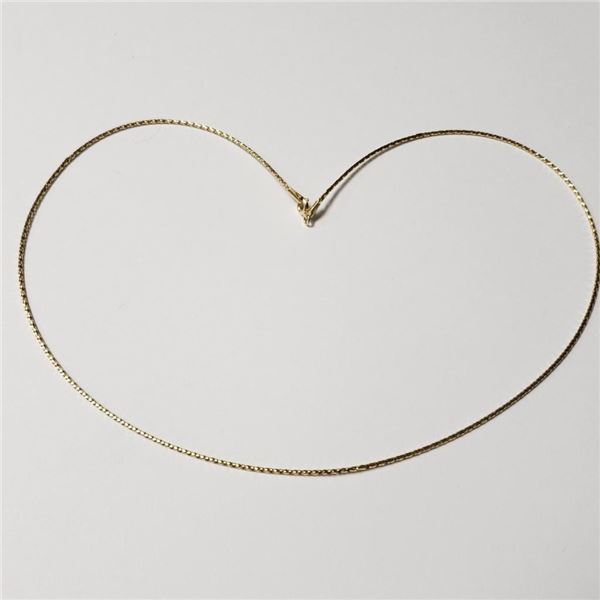 10K Yellow Gold 17" 0.83G Necklace (~Size )( (~length inches), Suggested Retail Value $200