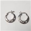 Image 1 : Silver Small Hoop Earrings (~Size ) (~length inches), Suggested Retail Value $60