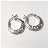 Image 2 : Silver Small Hoop Earrings (~Size ) (~length inches), Suggested Retail Value $60