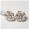 Image 1 : Silver White Topaz(9.6ct) Earrings  (~length inches), Suggested Retail Value $100