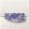 Image 1 : 10K White Gold Tanzanite(2.3ct) Ring (~Size 6) (~length inches) (~weight 2g), Made in Canada, Apprai