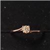 Image 1 : 10K Rose Gold Diamond (0.2Ct,Si2,I) Ring (~Size 6.5)( (~weight 1.1g), Made in Canada, Appraised Reta