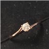 Image 2 : 10K Rose Gold Diamond (0.2Ct,Si2,I) Ring (~Size 6.5)( (~weight 1.1g), Made in Canada, Appraised Reta