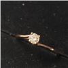 Image 3 : 10K Rose Gold Diamond (0.2Ct,Si2,I) Ring (~Size 6.5)( (~weight 1.1g), Made in Canada, Appraised Reta