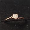 Image 4 : 10K Rose Gold Diamond (0.2Ct,Si2,I) Ring (~Size 6.5)( (~weight 1.1g), Made in Canada, Appraised Reta