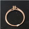 Image 5 : 10K Rose Gold Diamond (0.2Ct,Si2,I) Ring (~Size 6.5)( (~weight 1.1g), Made in Canada, Appraised Reta
