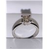 Image 3 : Ladies 14K White Gold Diamond Solitaire 1.04 Carat Round Cut Solitaire engagement ring Appraised at 