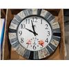 Image 3 : *NEW* 13" Infinity Faux Slate All Weather Outdoor Clock with Thermometer