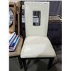 Image 1 : Leather Style High Back Dining Chair