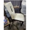 Image 2 : Leather Style High Back Dining Chair