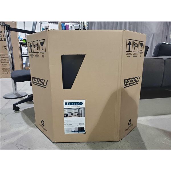 Eklipse 24 inch corner wall kitchen cabinet - onyx finish