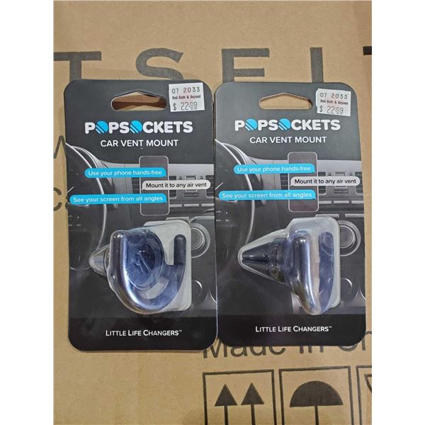 *NEW* Set of 2 Pop Sockets Car Vent Mounts