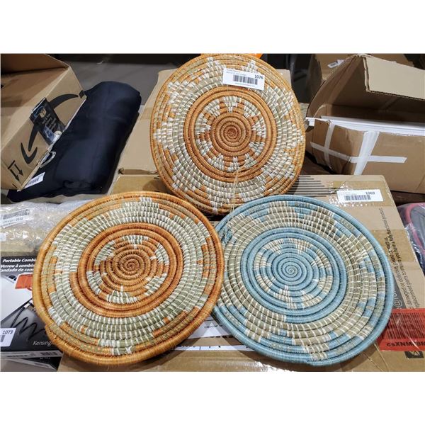 *NEW* Hand Woven Rawandan Decorative Wall Baskets