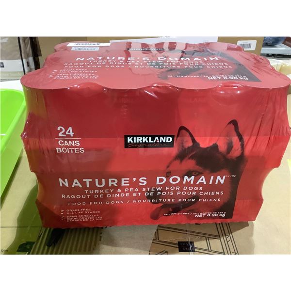 Kirkland - Nature's Domain Turkey & Pea Stew Wet Food for Dogs 24X374g