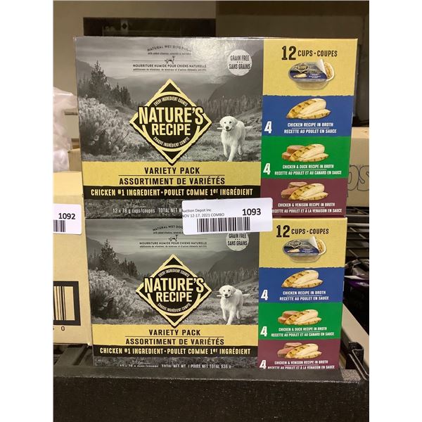 Nature's Recipe Variety Pack Wet Dog Food 24X78g