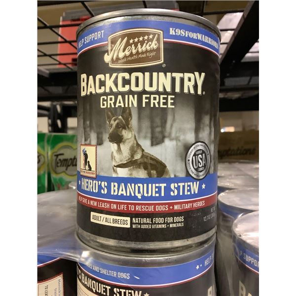 Merrick's Backcountry Grain Free Hero's Banquet Stew Wet Dog Food 12X360g