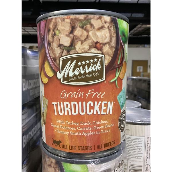Merrick's Backcountry Grain Free Turducken Wet Dog Food 12X360g