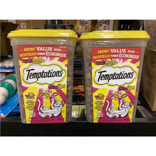 Temptations Mix Ups Value Size Cat Treats, Chicken, Beef & Turkey Flavors - 2X454g