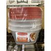 Image 2 : Rubbermaid Easy Find Lids Storage Containers 2-1.25 Cups & 1-2.0 Cups X4