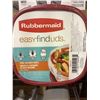 Image 3 : Rubbermaid Easy Find Lids Storage Containers 2-1.25 Cups & 1-2.0 Cups X4