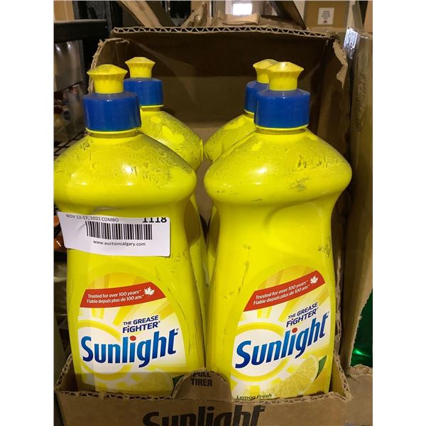 Sunlight Dish Washing Detergent 4X 800ml