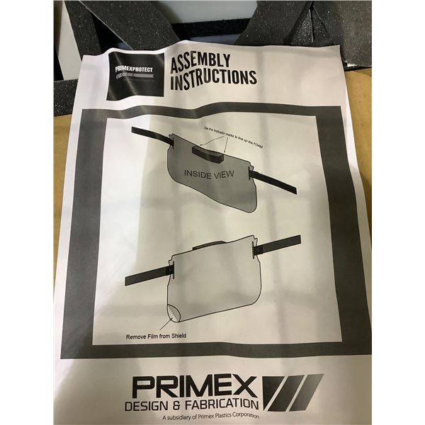 Case Lot of Primex Protective Face Shields
