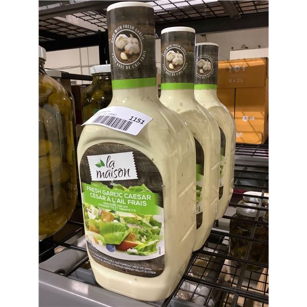 La Maison Fresh Garlic Caesar Salad Dressing 2 X 1.4L