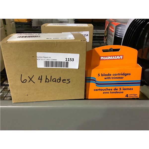 Pharmasave 5 Blade Cartridge with Trimmer 4/Box - 6 boxes